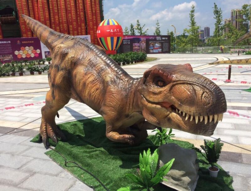 High quality life-size t-rex animatronic dinosaur models