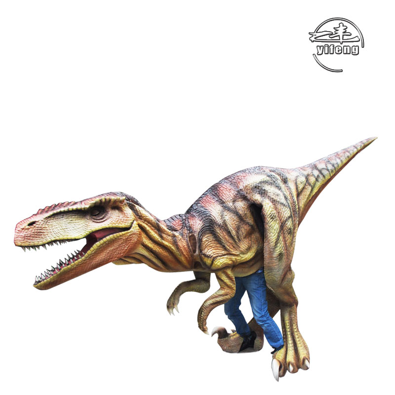 Wholesale realistic lifelike raptor suit walking dinosaur costume