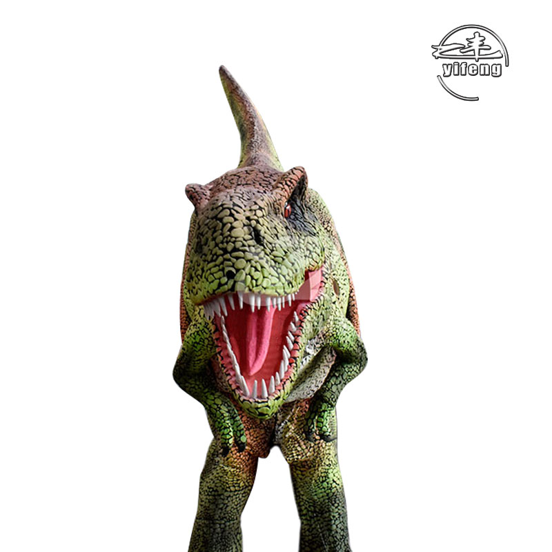 Realistic velociraptor dinosaur costume life-size walking dinosaur costume for sale