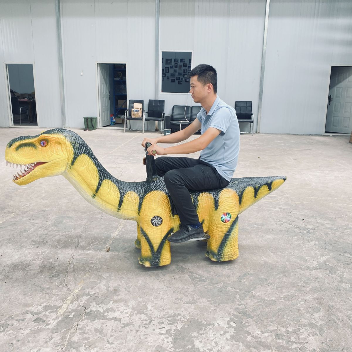 animatronic Dinosaur Scooter Model Electric Ride On Animated Dinosaur for kid