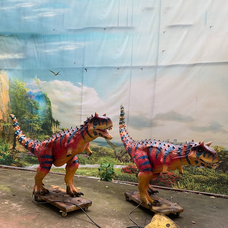 Animated life size animatronic Carnotaurus dinosaur models for sale