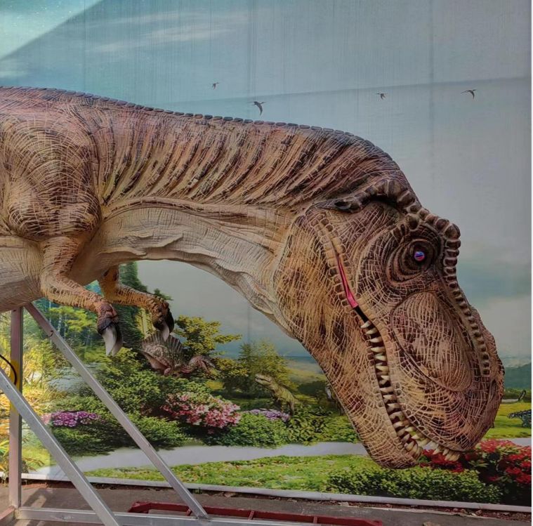 Outdoor animatronics dinosaur moving T-Rex head for sale