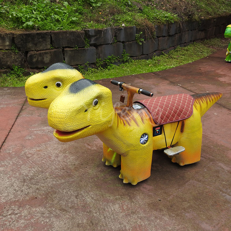 Shopping Mall Electric Amusement Park Motorized Ride on Walking Robot Animatronic Ride Dino Dinosaur Ride