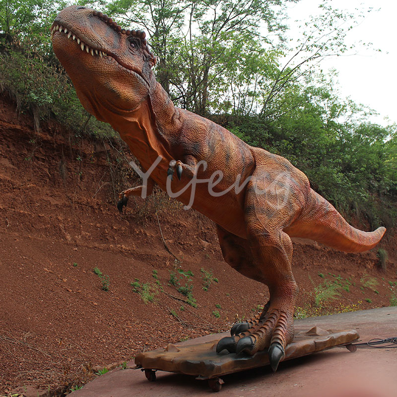 Lifelike Tyrannosaurus rex animatronics For Jurassic Park