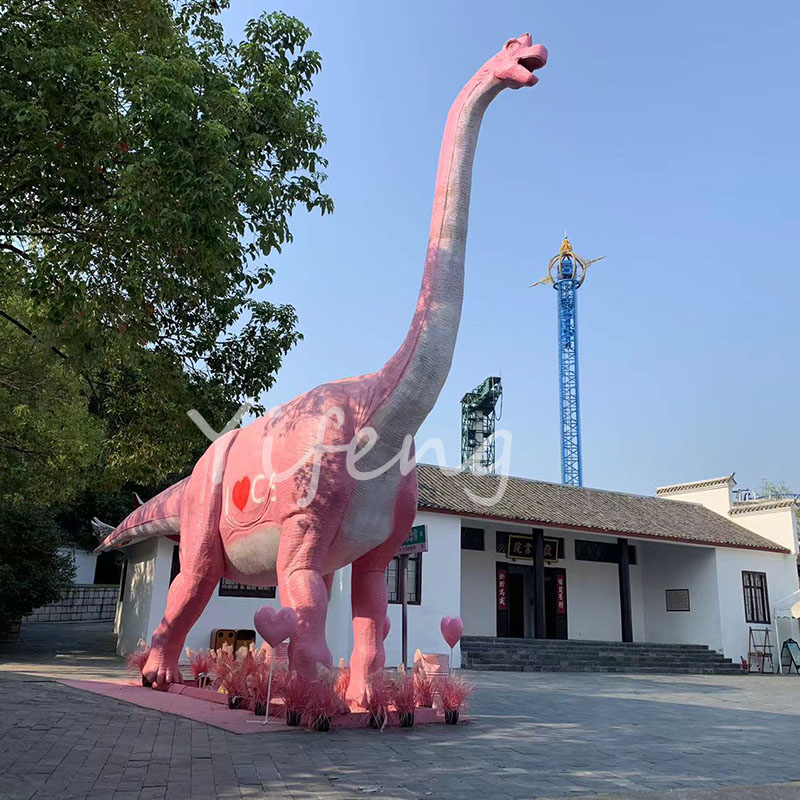 Amusement Park Life Size  Animatronic Brachiosaurus Model