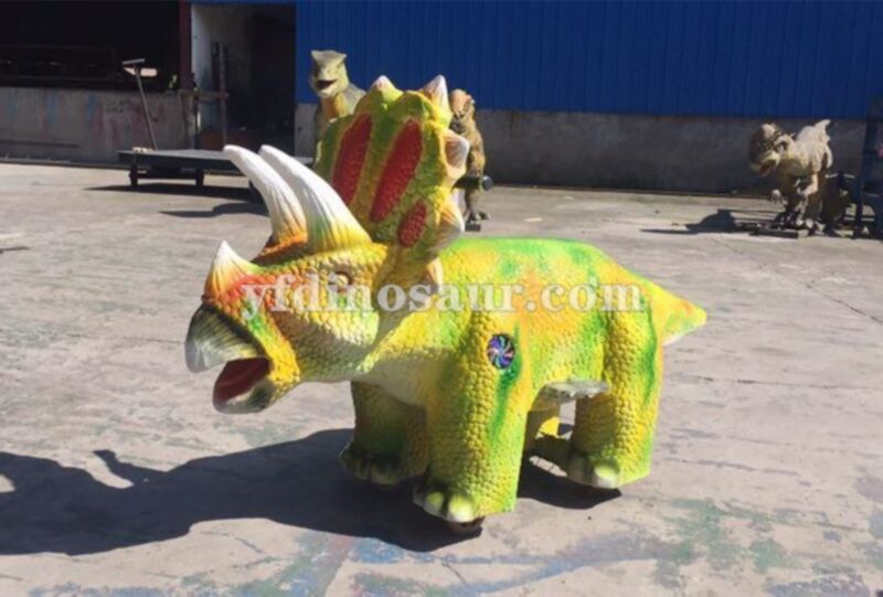 Dinosaur Ride Battery Car Triceratops for Entertainment