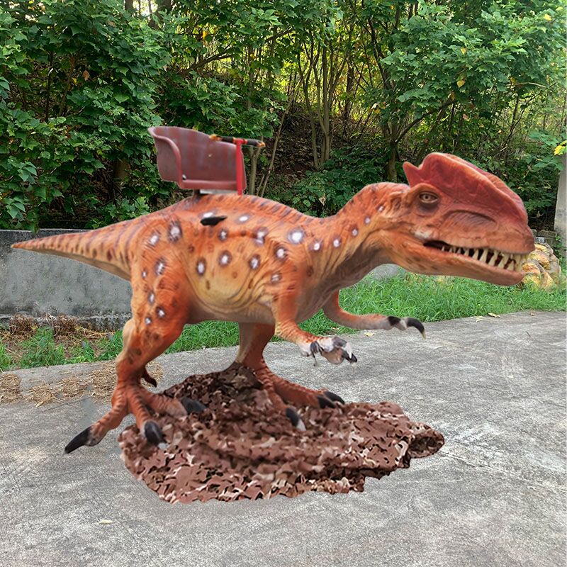 Hot Selling aninatronic model riding dinosaur for kids robot dinosaur rides