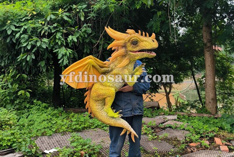 Realistic Dinosaur Baby Flying Dragon Hand Puppet Products