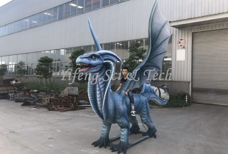 Shaped-customization Animatronic Flying Dragon Monster Interactive Model by Yifeng Dinosaur