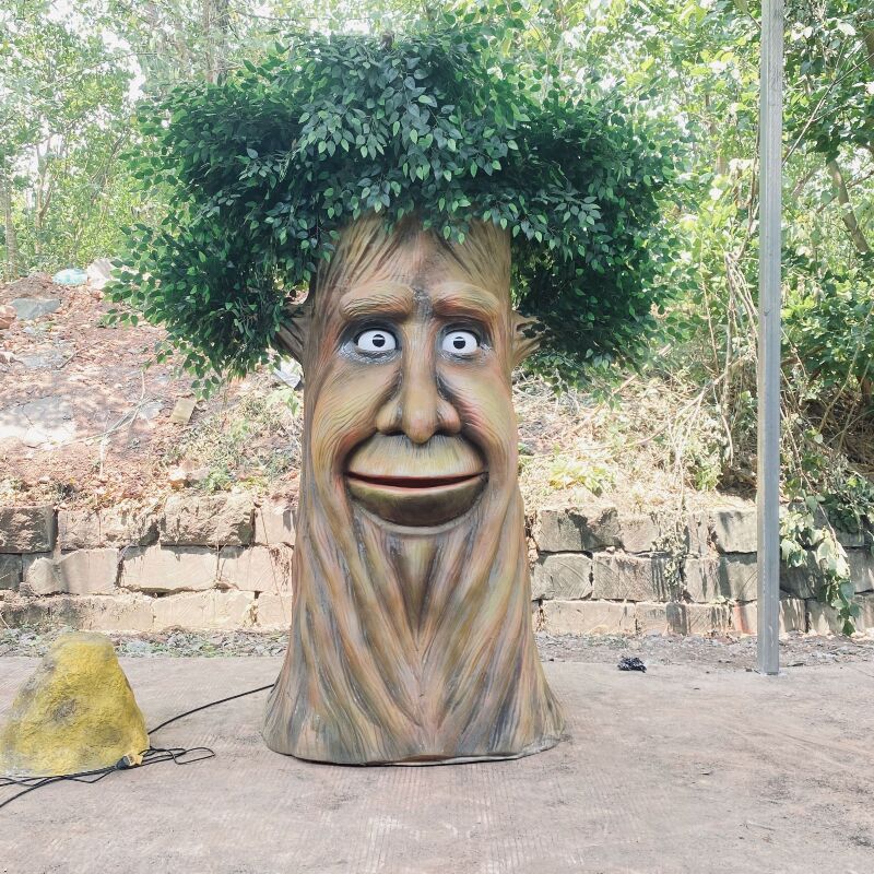Amusement Park funny Artificial Animatronic Lifelike Talking Tree for sale